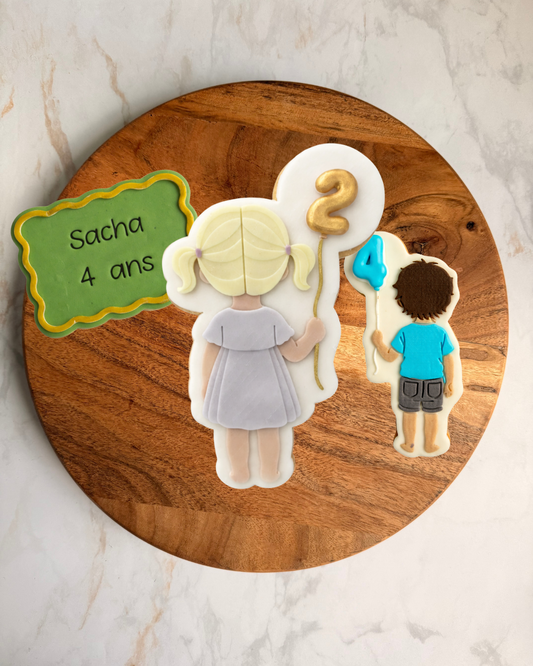 Biscuits personnalisés Prénom & âge - Biscuits décorés