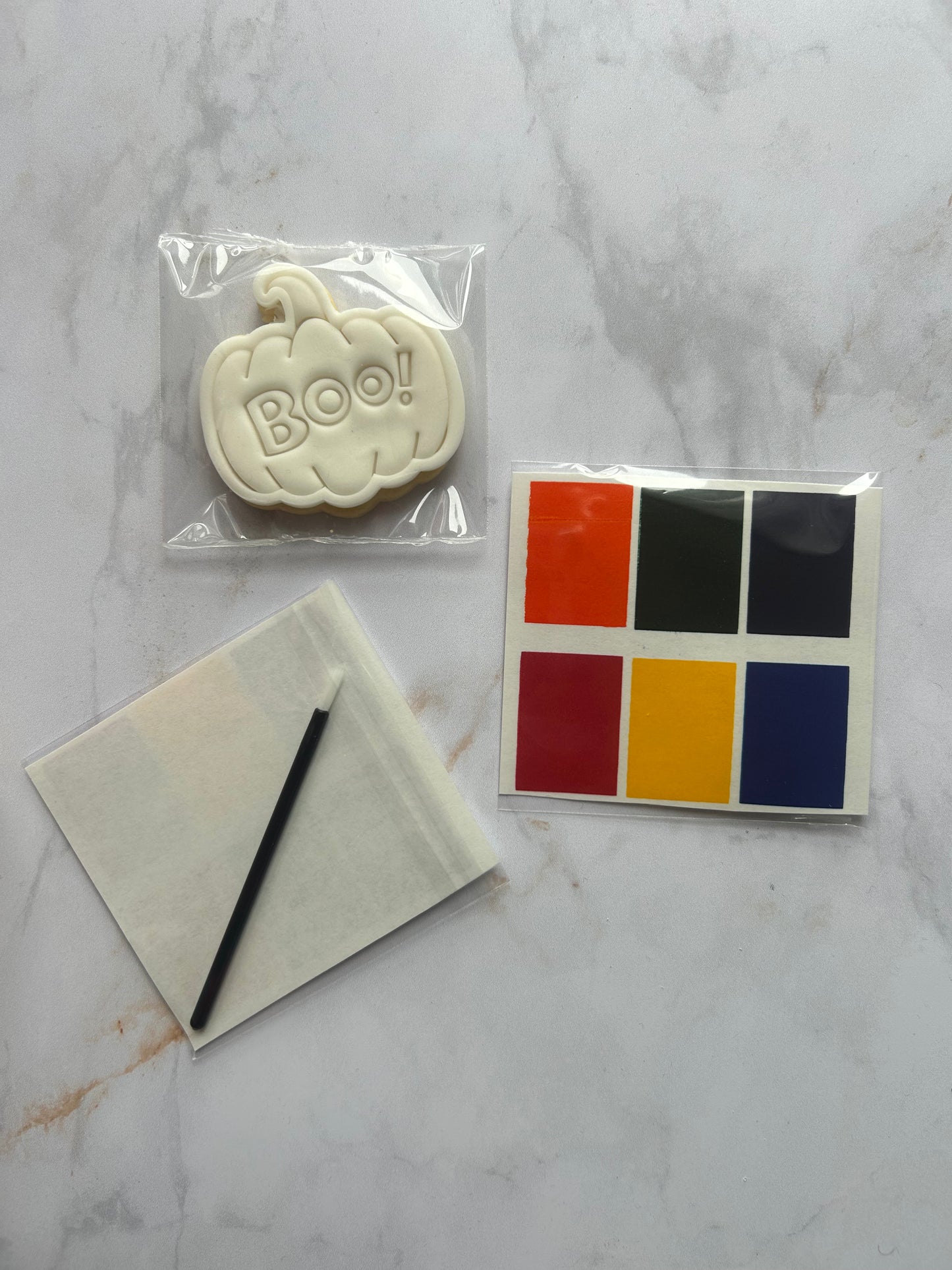 Kit biscuits à peindre Spécial Halloween - Biscuits décorés