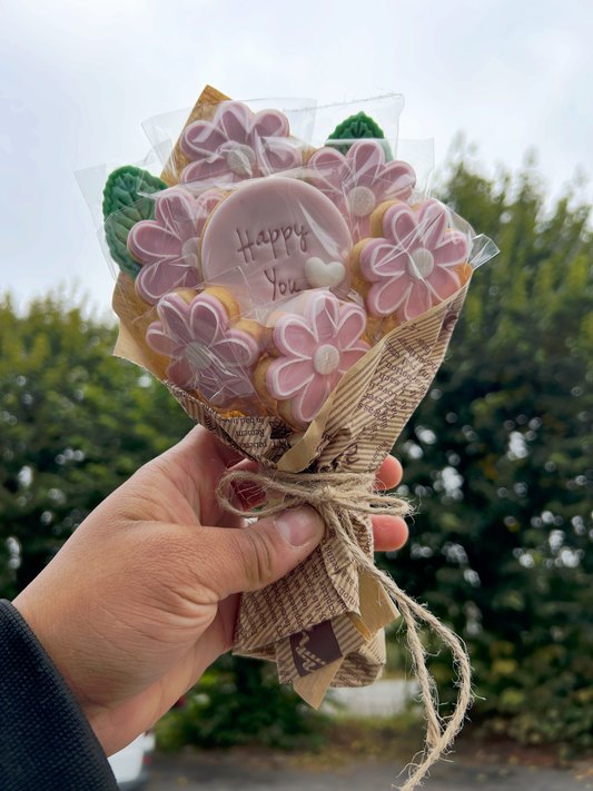 Bouquet gourmand de biscuits sablés décorés – Les Folies Gourmandes de Judy