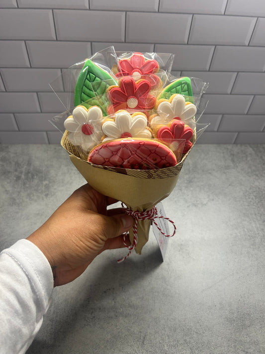 bouquet gourmand biscuits feuille personnalisable